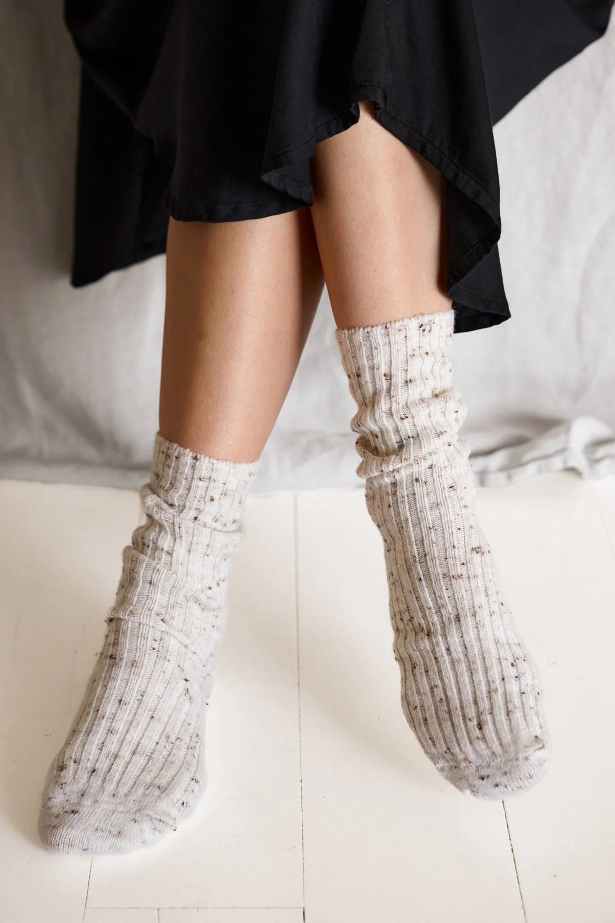 Moshi Moshi Mind - Relax socks Egret melange