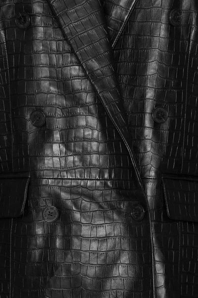 Rotate - Oversized leather blazer