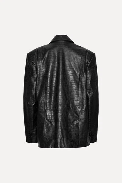 Rotate - Oversized leather blazer