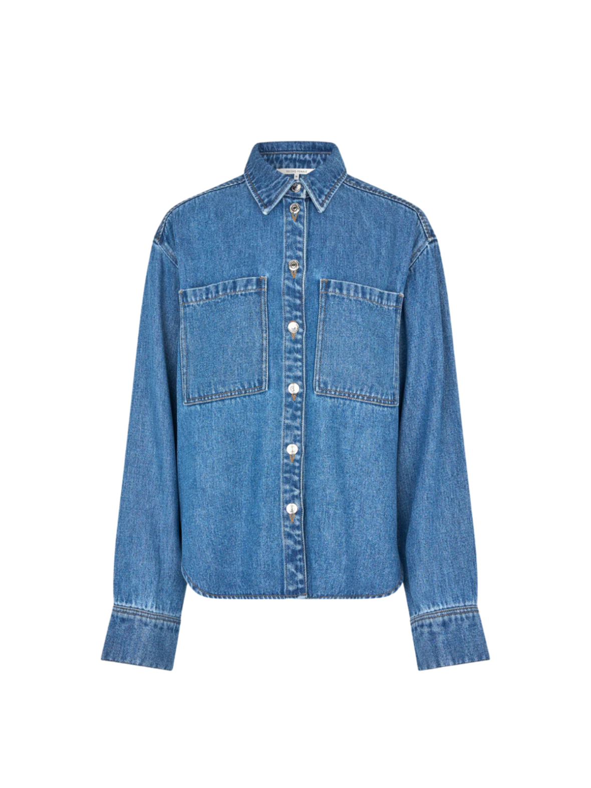 Second Female - Irvina denim shirt Blue denim