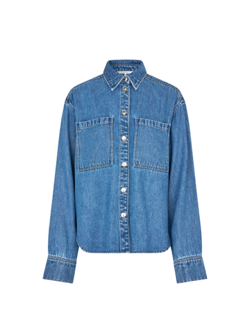 Second Female - Irvina denim shirt Blue denim