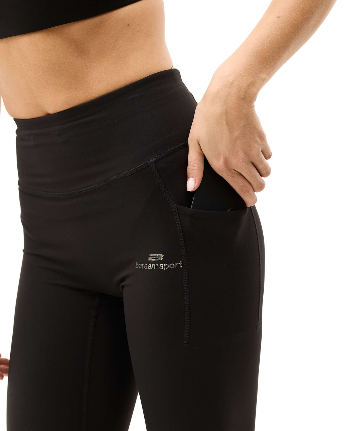 Bareen - Womens pocket tights Black