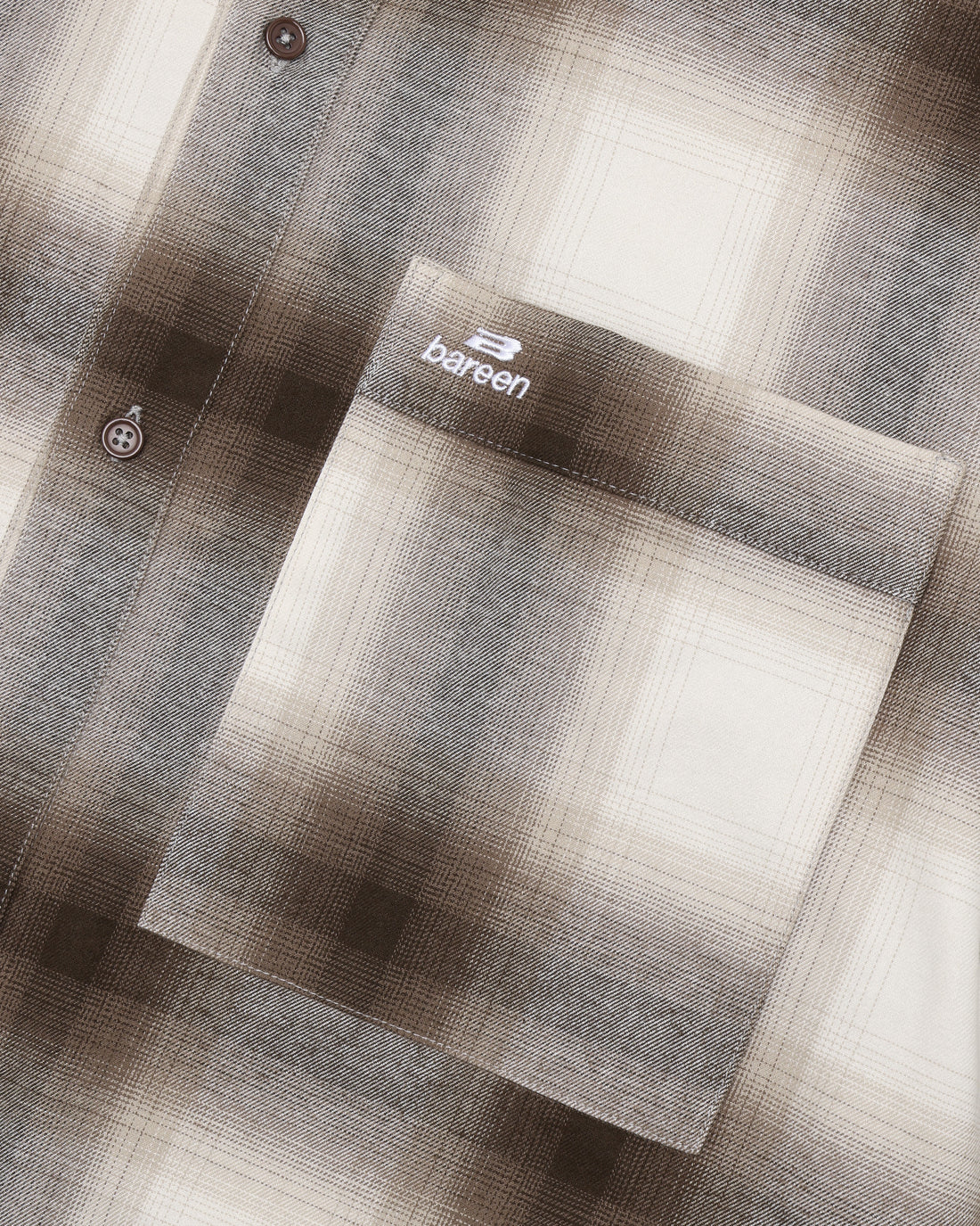 Bareen - Flannel shirt Brown check