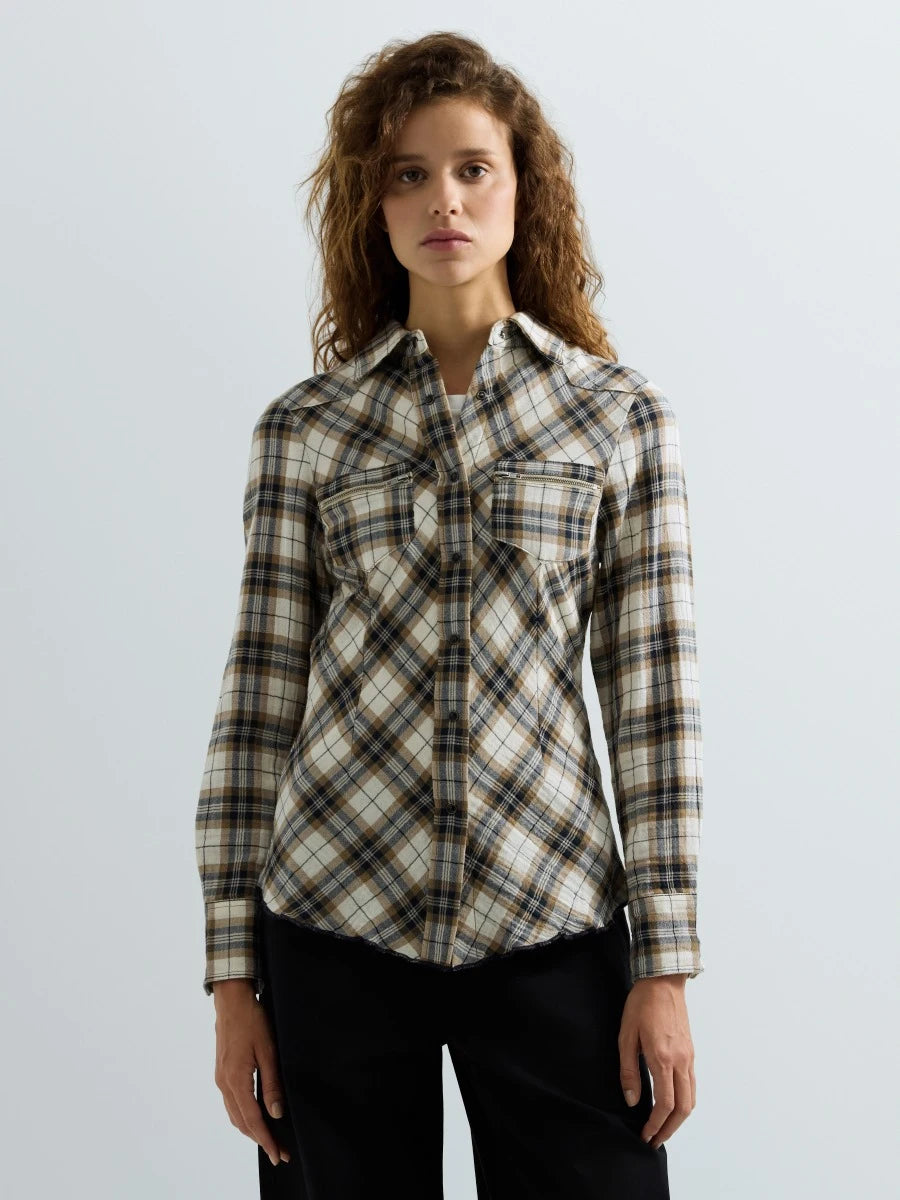 Replay - Chequered cotton shirt