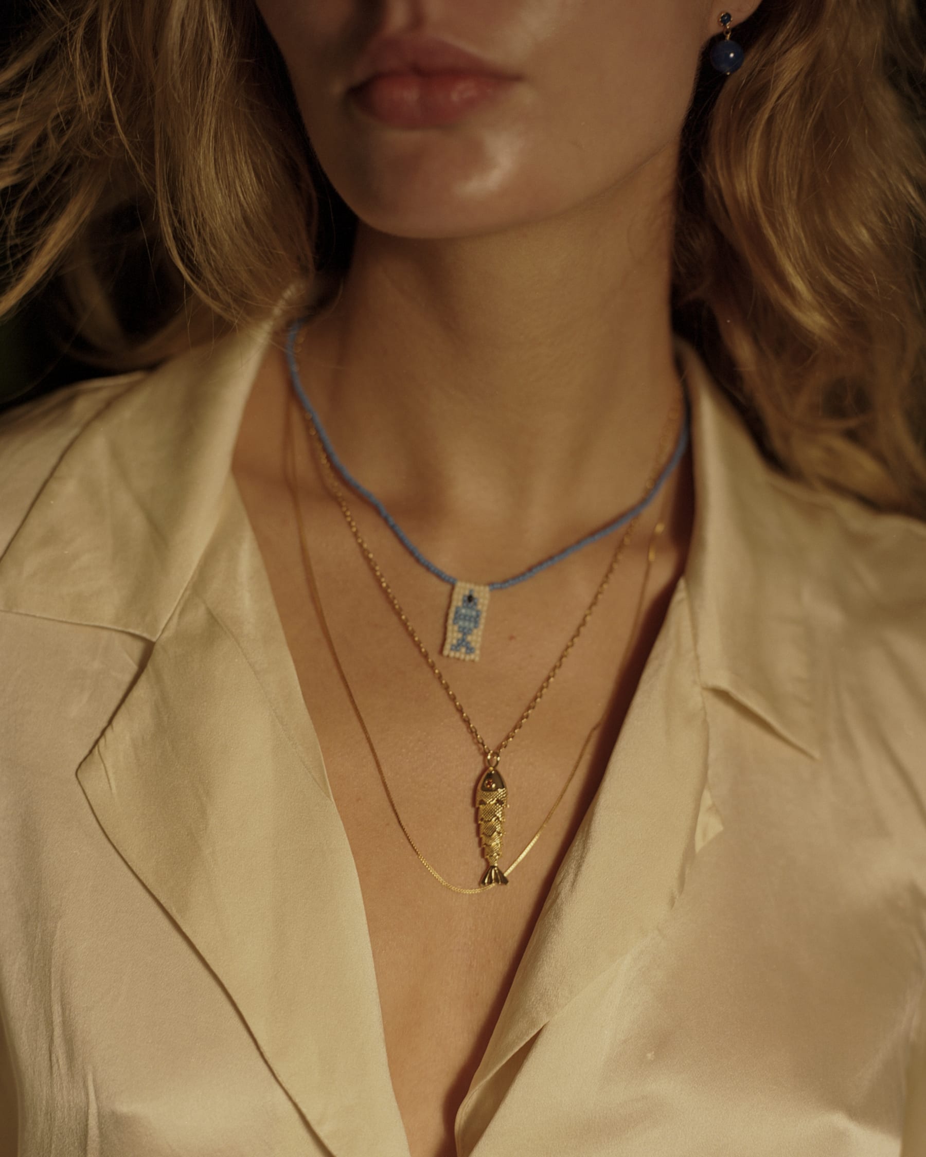 ANNI LU - Something fishy necklace Gold