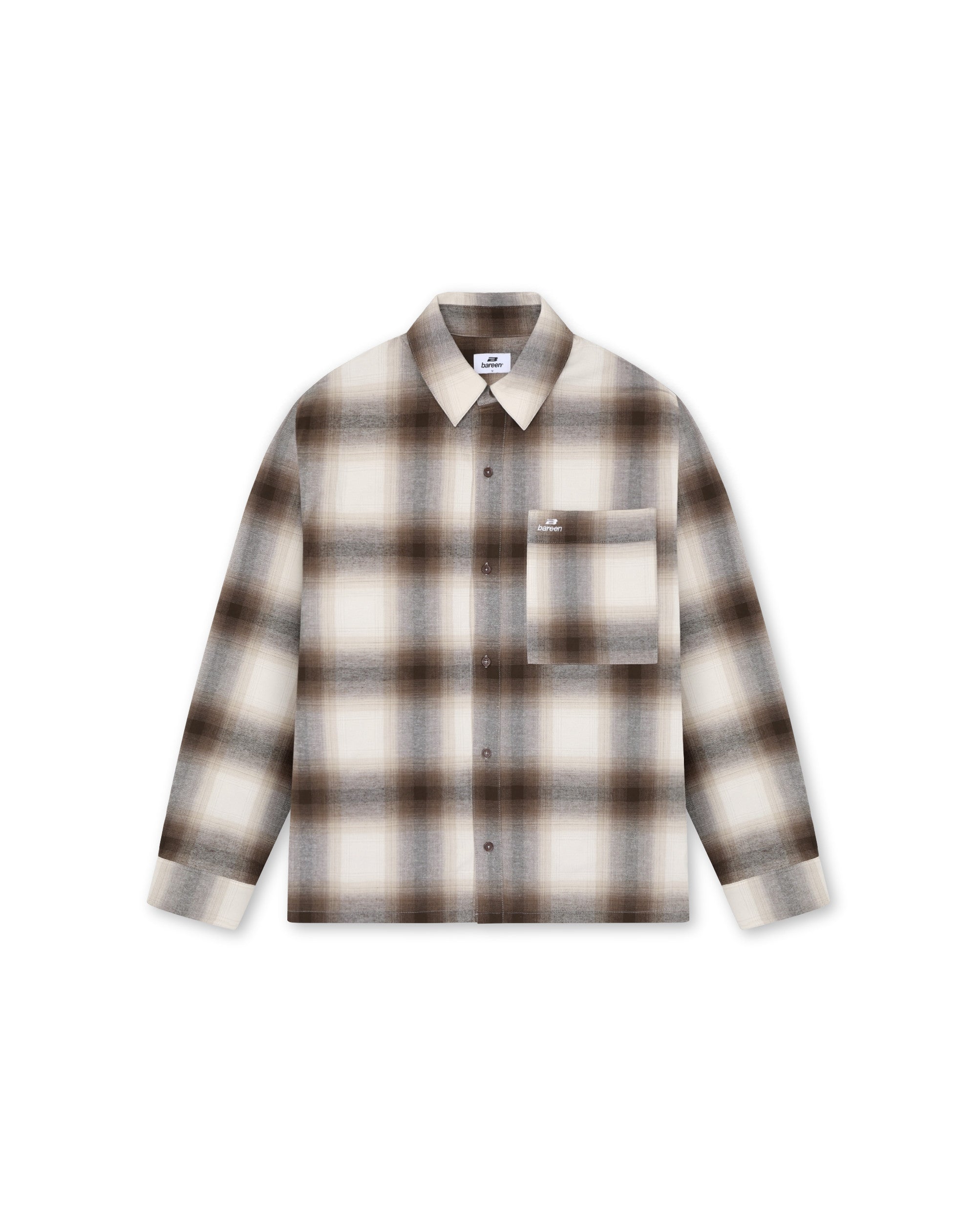Bareen - Flannel shirt Brown check