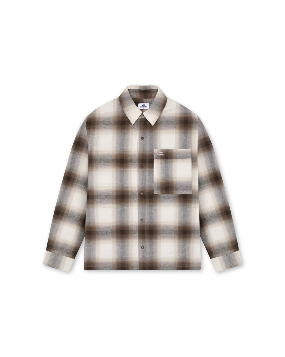 Bareen - Flannel shirt Brown check