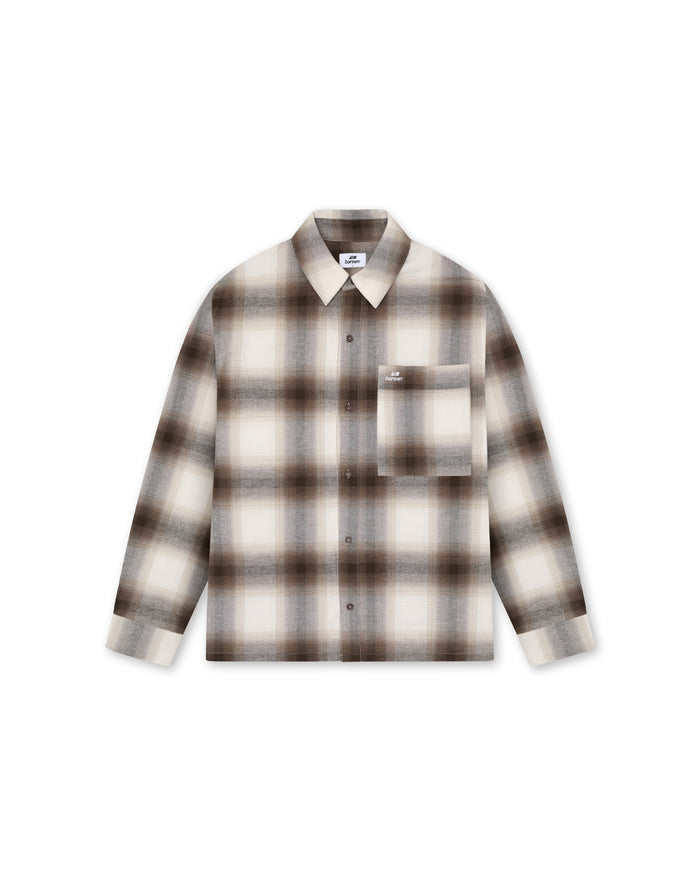 Bareen - Flannel shirt Brown check