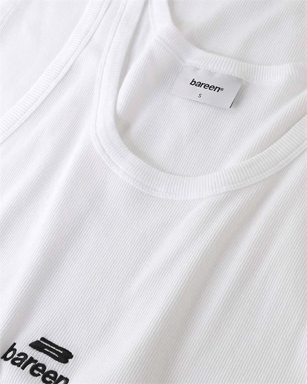 Bareen - Rib tank top White