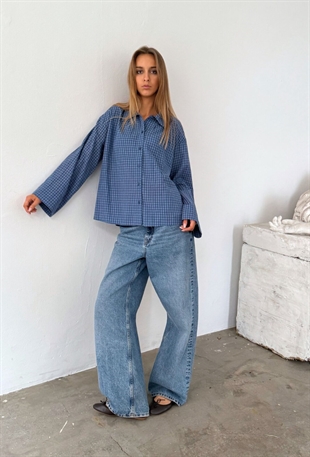 Boii - Tinsi check shirt blue/navy