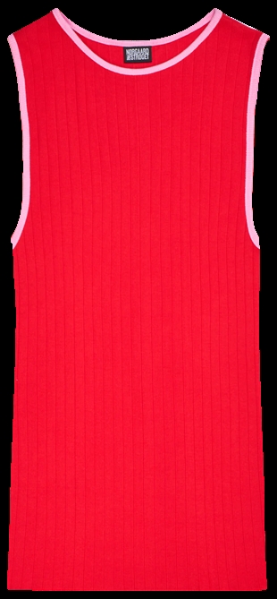 NPS - Tank top kontrast Red/light pink