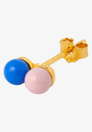 Lulu Copenhagen - Double Color Ball Enamel Blue/Light Pink
