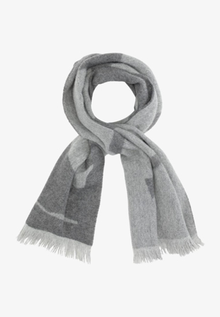 Skall Studio - Shell jacquard mini scarf Grey