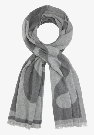 Skall Studio - Shell jacquard scarf Grey