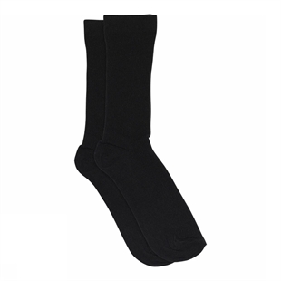MP - Fine cotton rib socks Black