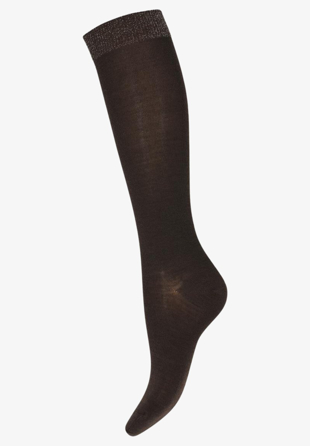 MP - Wool/silk knee socks Dark Brown
