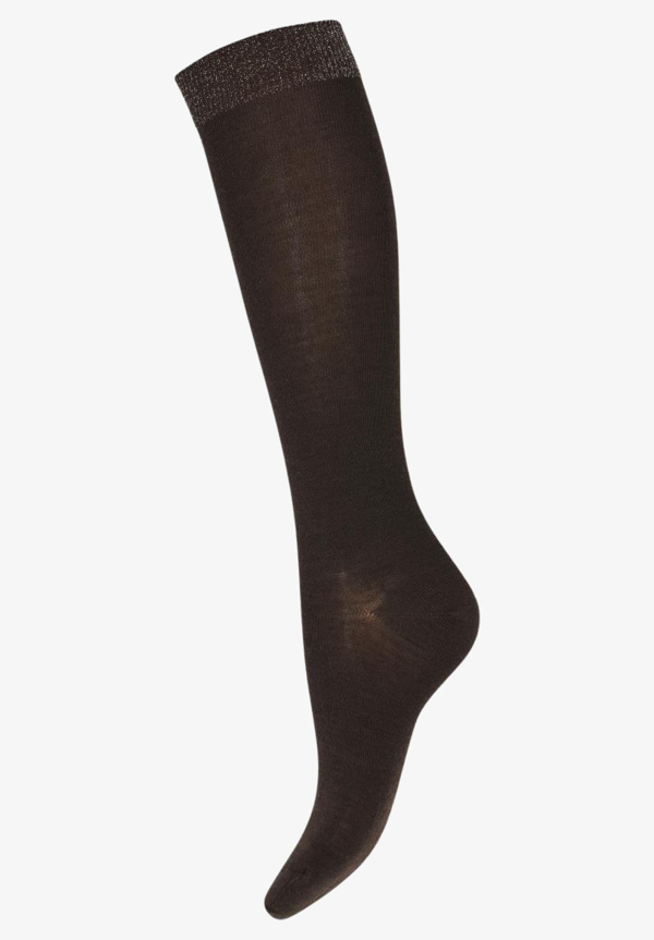 MP - Wool/silk knee socks Dark Brown