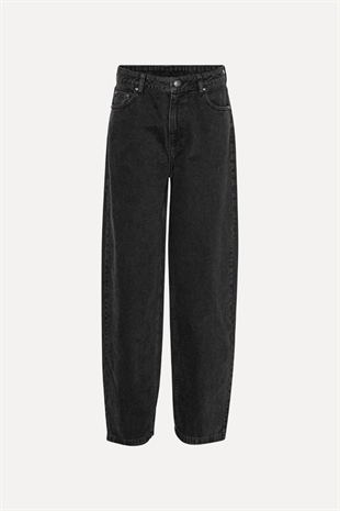 Rotate - Wide leg 5 pocket jeans Black