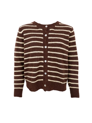 Black colour - Bcdell striped knit Mocca