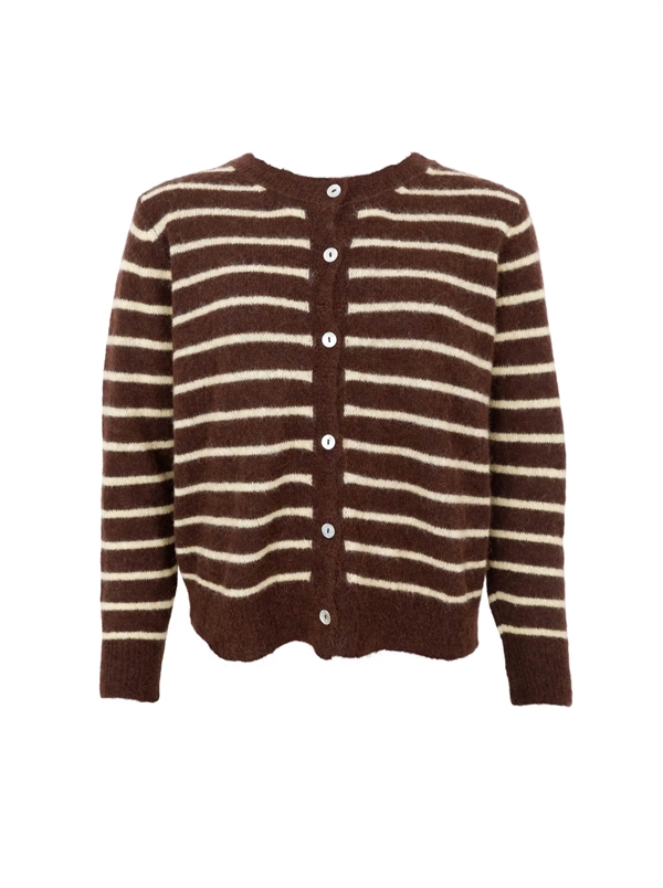 Black colour - Bcdell striped knit Mocca
