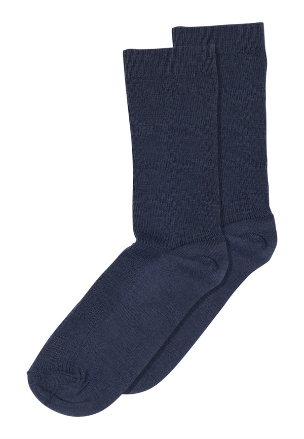 MP - Fine wool rib socks Navy