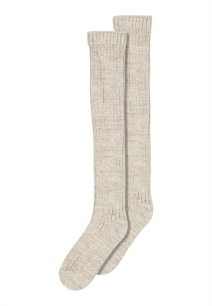 MP - Megan knee socks Light brown melange 