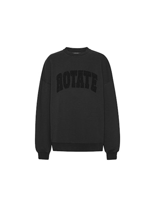 Rotate - Heavy sweat crewneck Black