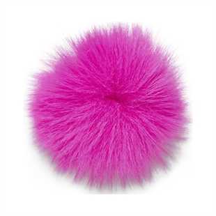 Crocs - Jibbitz neon pink mini puff ball