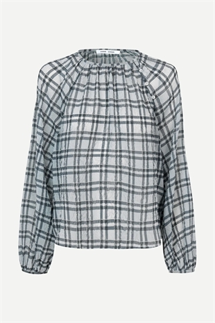 Samsøe samsøe - Savira blouse Blue iron check