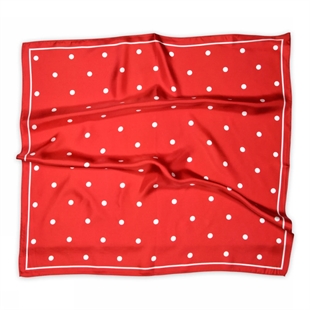 Sneaky fox - Paloma silk scarf Tomato