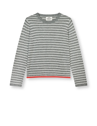 Mads Nørgaard - Ivy knit Grey mel/vanilla ice