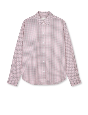 Mads Nørgaard - Crelly shirt Check/carmine Rose