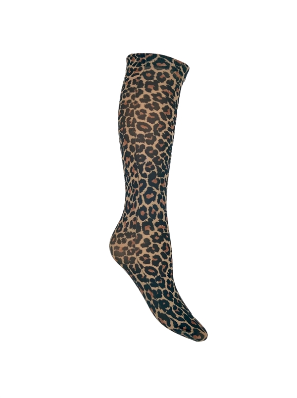Black colour - BCaura knee socks Natural leo