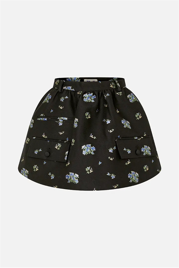 Baum und Pferdgarten - Samaya skirt  Black small flower