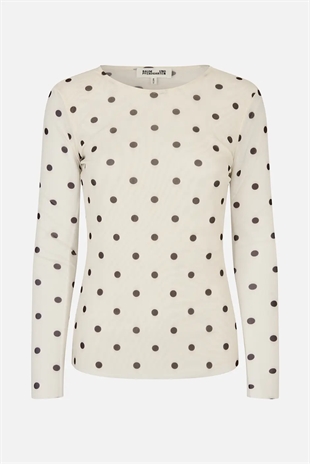Baum und Pferdgarten - Jodie blouse Egret creme dot
