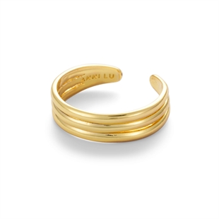 ANNI LU - Ripple toe ring Gold