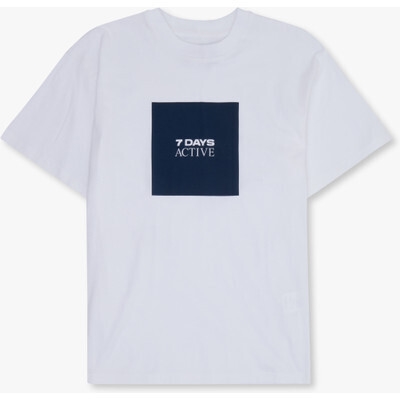 7 days active - Organic regular box logo tee