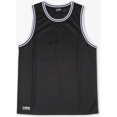 7 days active - Mesh tanktop Black