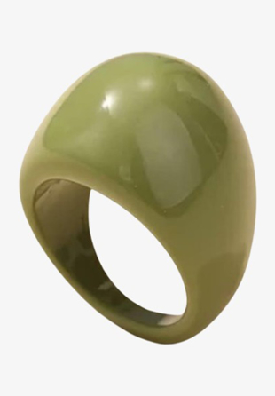 Chunky Ring Bubble Olive