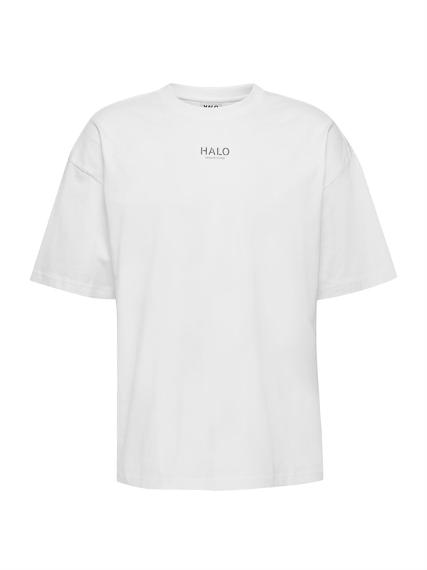 Halo - Graphic boxy t-shirt Marshmallow/deep well