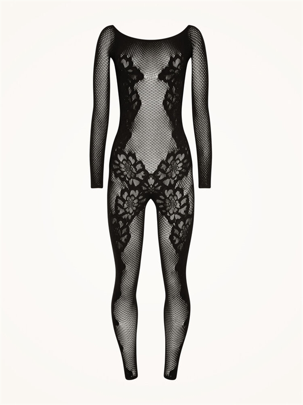 Wolford - Lace tattoo jumpsuit Black