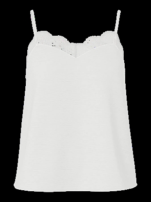 Pieces - PCtiffany strap top Cloud dancer