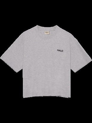 HALO - Women logo t-shirt Light grey melange