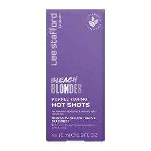Lee Stafford - Bleach Blondes Purple Toning Hot Shots 4 x 15ml