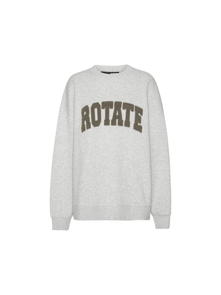 Rotate - Heavy sweat crewneck Light grey mel.