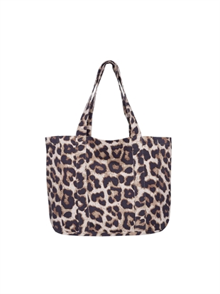 Black colour - Bcnella canvas bag Leopard
