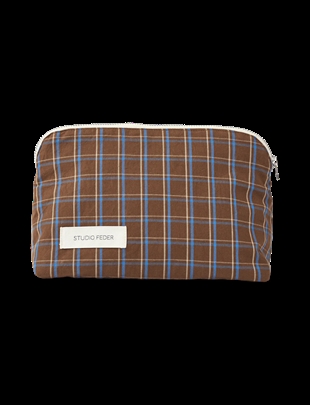 Studio feder - Celia mini toiletry bag Chestnut