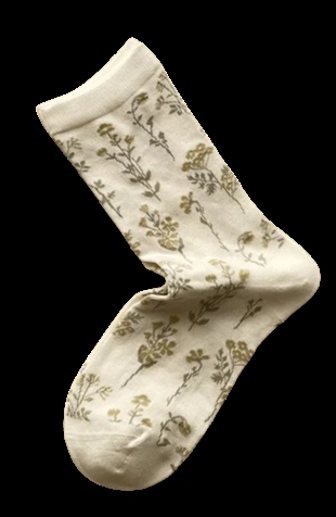 Plissé - Dotta sock White