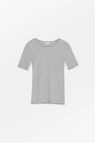 Skall studio - Edie tee Grey melange