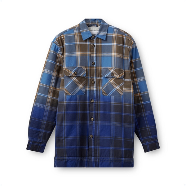 H2OFagerholt - Como pile shirt Brown/blue check